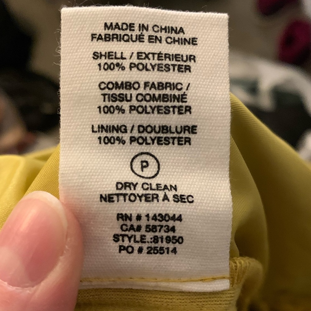 NWT Anthropologie Avec Les Filles Split-Front Mustard Velvet Pants, Womens Sz 16 - Picture 11 of 11